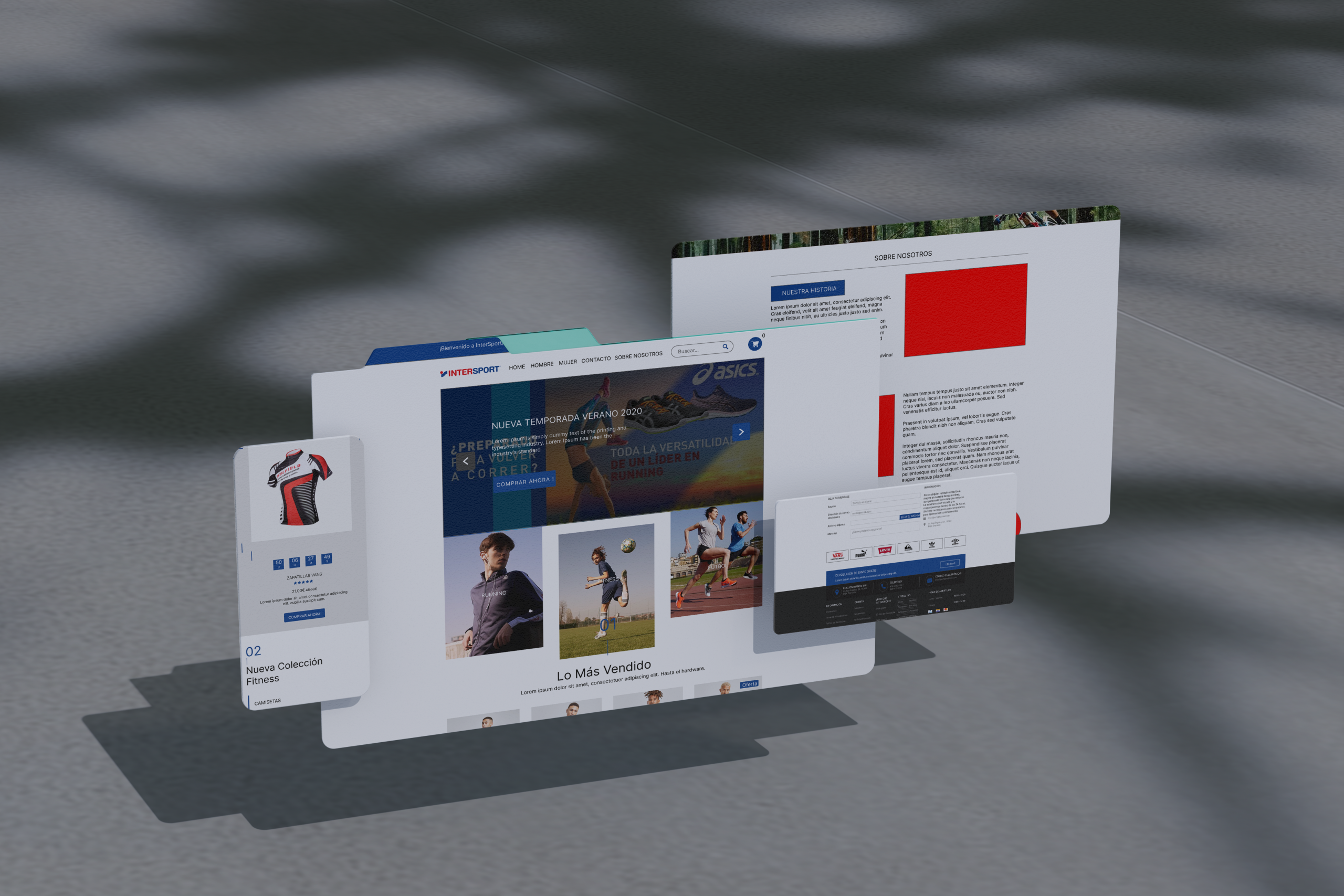InterSport – Prototipo web para tienda deportiva online